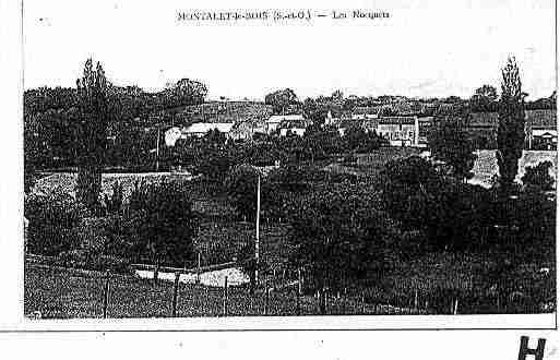 Ville de MONTALLETLEBOIS Carte postale ancienne